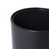 Papelera Negra Doble Cuerpo Aro Negro